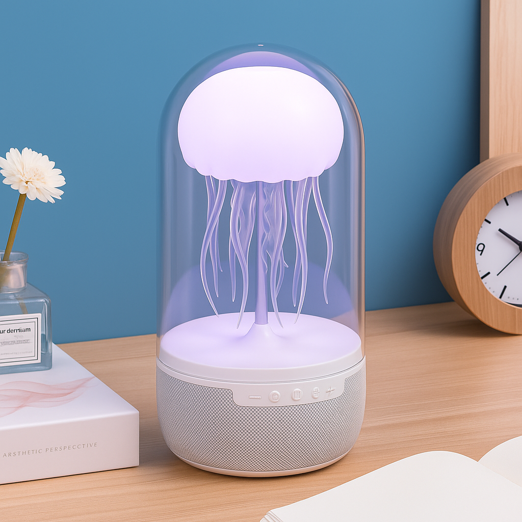 Jellyfish Night Light Bluetooth-Compatible Speaker