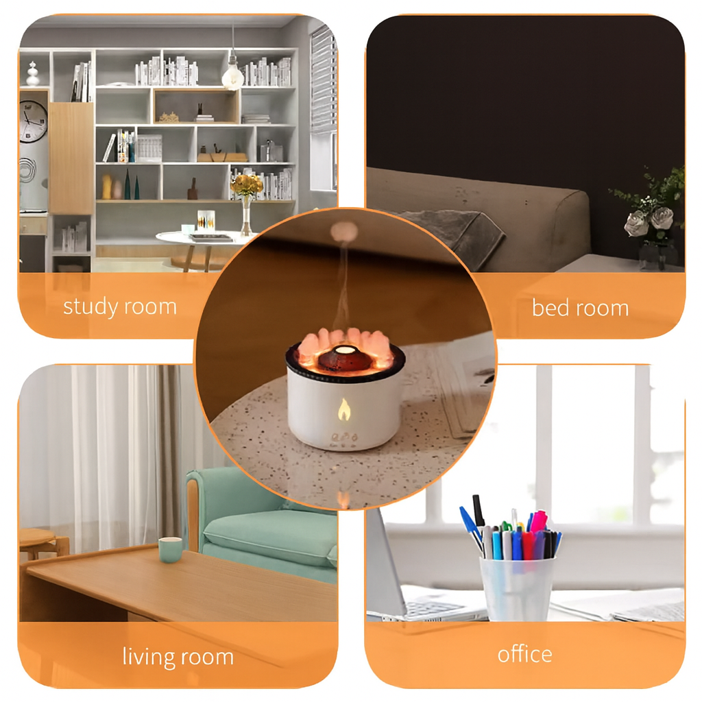 Volcano Flame Fire Air Humidifier
