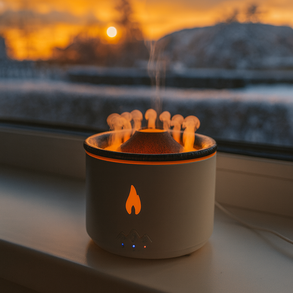 Volcano Flame Fire Air Humidifier