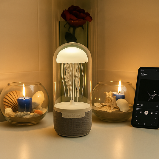 Jellyfish Night Light Bluetooth-Compatible Speaker